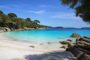plage de Tamaricciu : la plage carte postale près de Porto Vecchio